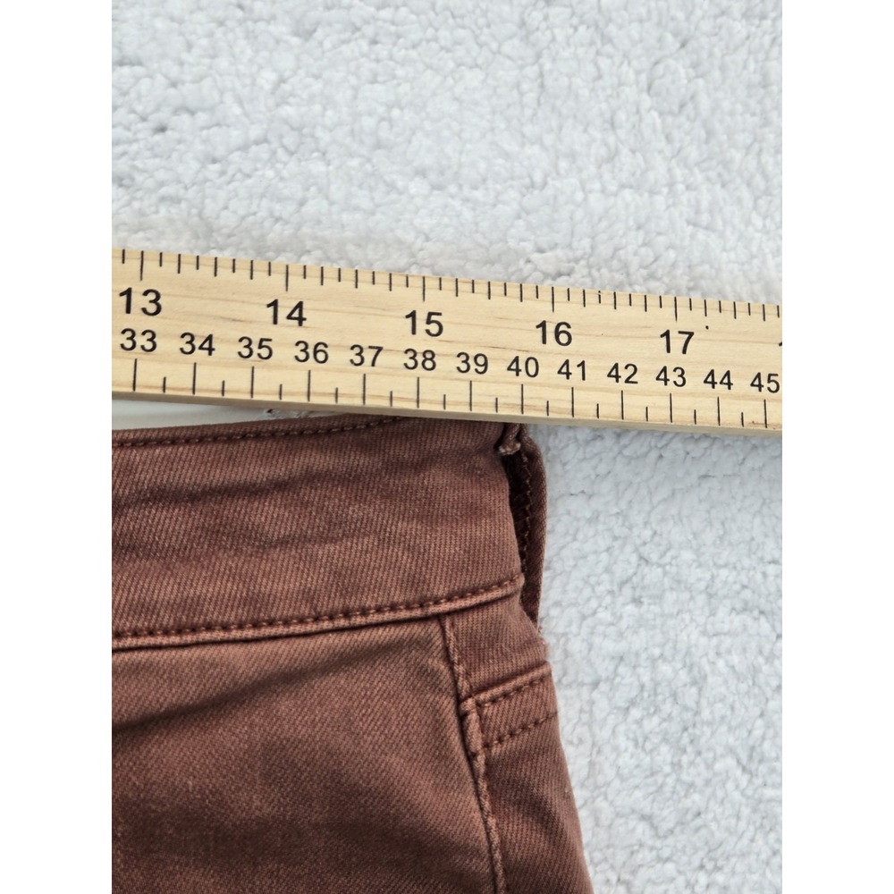 American Eagle Women Jeans NWT Size 12 X Short Rust Brown Grunge Next Level Strc - Picture 10 of 10